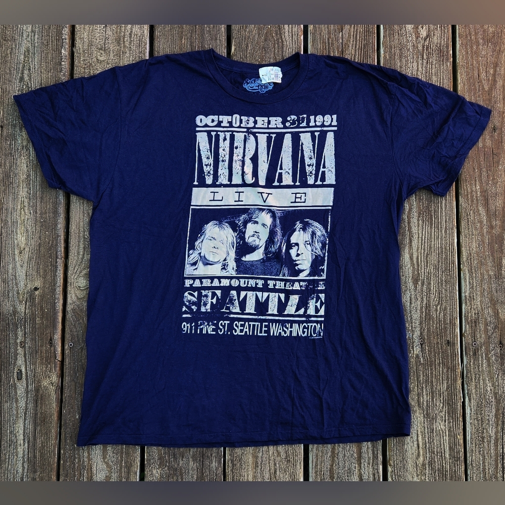 Nirvana Live October 31, 1991 Shirt - Picture 2 of 4